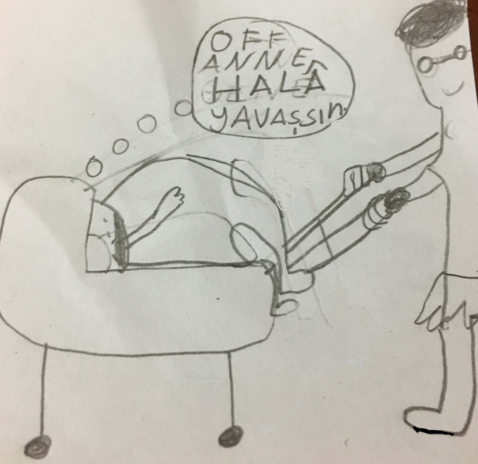 Anne Çocuk Karikatör